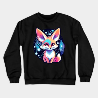 Fennec Fox Illustration Crewneck Sweatshirt